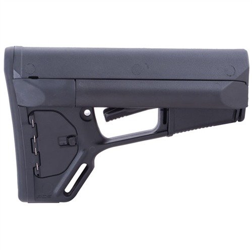 AR-15 ACS Stock gir ekstra lagringsmuligheter, komfortabel kinnstøtte og et avansert dobbeltlåsesystem for optimal ytelse og sikkerhet.