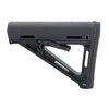 Magpul MOE kolbel tilbyr holdbarhet, ergonomisk design og rask justering, perfekt for AR-15, med et lett og komfortabelt A-ramme design.