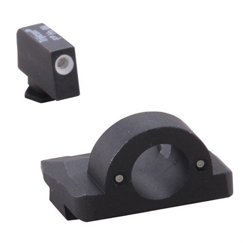GHOST RING TRITIUM NIGHT SIGHT SETS for GLOCK® tilbyr raske måloppnåelse med selvlysende Tritium-doter, lavprofil design og enkel installasjon.
