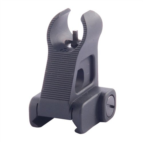 TROY INDUSTRIES AR-15 Fixed Front Battle Sight gir rask målfangst med sine globusformede ører, er justerbar i ½ MOA, og monteres enkelt på Picatinny-skinner.
