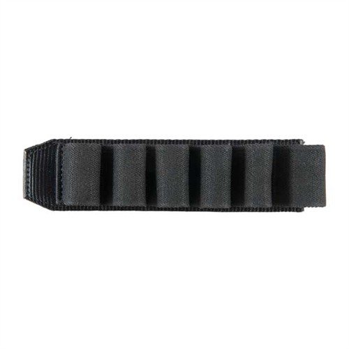 DSAC gir deg seks ekstra patroner lett tilgjengelig for raske omladinger, med et lett aluminiumsfeste og elastisk webbing som holder patronene på plass.