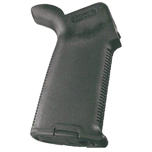 AR-15 MOE+ Grip gir et solid grep med anti-glid gummibelegg, perfekt for våte forhold, og passer til standard mil-spec AR-15/M16 og de fleste AR-stil .308 rifler.