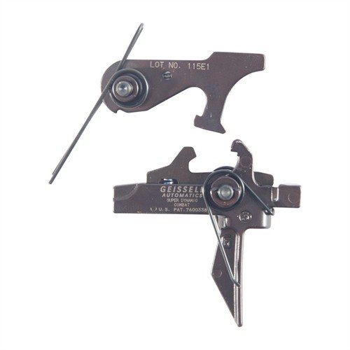 Geissele SD-C Trigger gir en robust, ikke-justerbar 2-trinns avtrekker med flat utforming, som sikrer sikkerhet og presisjon for AR-15/M4.
