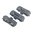 MAGPUL L-PLATE 5.56X45 FLOOR PLATE FOR USGI 30RD AR15 MAG BLK 3/PK