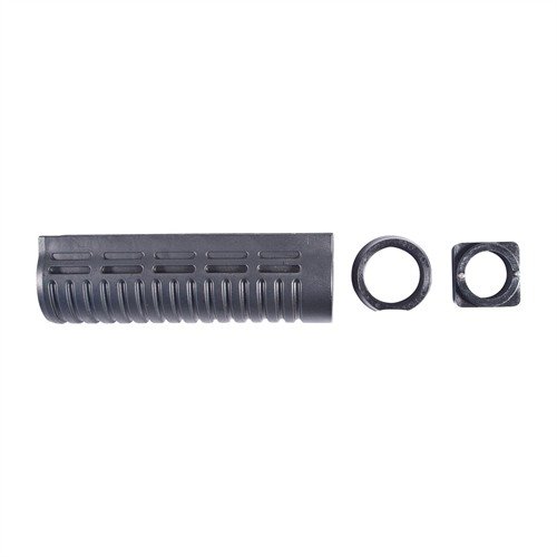 Rugged, sjokkbestandig polymer forend til Remington og Mossberg 12 gauge, med dype spor for sikkert grep og bedre kontroll ved rekyl. Enkel installasjon.