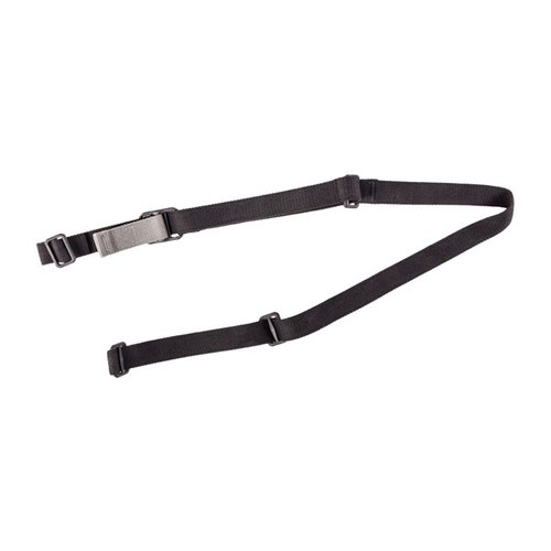 VICKERS VCAS sling gir rask justering uten sammenfiltring, passer til AR-15/M16, med slitesterk Cordura nylon og Acetal justeringselementer.