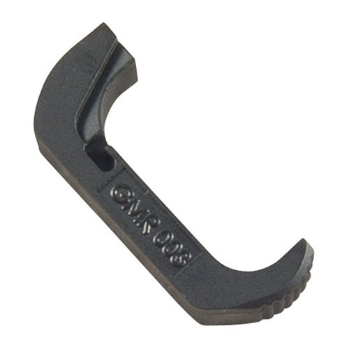 VICKERS GLOCK® forlengede magasinutløser gir rask og enkel tilgang for smidige magasinbytter, konstruert av høykvalitets polymerkompositt.
