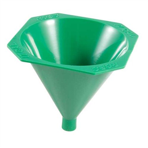 RCBS Powder Funnel for 17-20 kaliber har en spesialdesignet drop tube for å unngå rotete pulver, non-stick overflate og firkantet leppe for stabilitet.