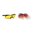 RADIANS MULTIPLE LENS SHIFT INTERCHANGEABLE LENS GLASSES BLACK