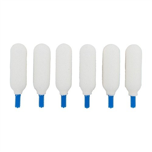 .357/9MM Bore Tips fra SWAB-ITS gir effektiv rengjøring med gjenbrukbare skumsvaber som passer til 8-32 gjenger og absorberer løsemidler for jevn påføring.
