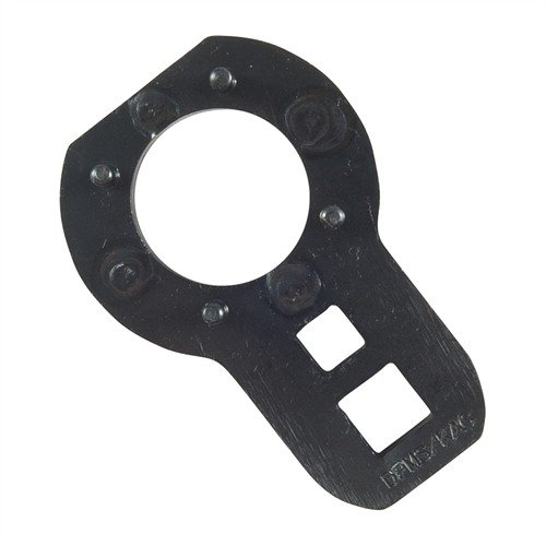 DPMS/KAC 308 Barrel Nut Wrench gir presisjonsmoment for montering av løpet, laget av høykvalitets stål med 4 lugs, passer til 24-tann friflyt barrel nuts.