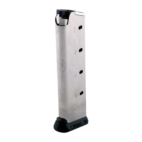 1911 45ACP COBRA MAGAZINES har en rustfritt stål kropp, hybrid polymer/stål følgere og er tilgjengelig i 7rd og 8rd med polymer base pad for optimal ytelse.