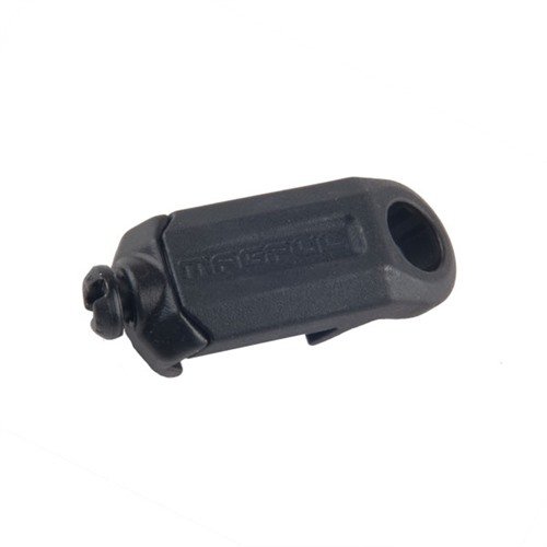 RSA-QD fra MAGPUL gir et fremoverfestepunkt for MS4 Sling og andre QD slings, laget av Melonite-finishert stål og monteres på 1913 Picatinny Rail.