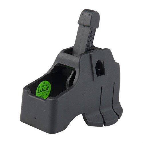 SR25/DPMS LULA loader/unloader er en lett og slitesterk polymerenhet som gjør det enkelt å laste og tømme magasiner, sparer tid og reduserer slitasje.