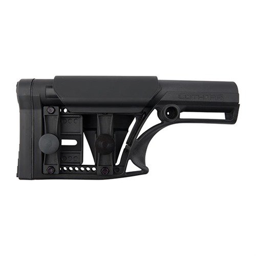 AR-15 Modular Stock girer justerbart kinnstøtte og lengde, veier lite, har gummiert rekylpute og 2 QD festepunkter for rask montering.