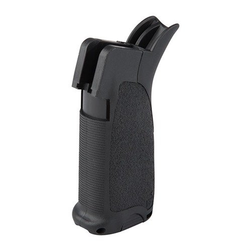 AR-15 MOD-2 GUNFIGHTER GRIP gir bedre kontroll med ergonomisk design, holdbar polymer, vanntett oppbevaringsrom og tilpassbare backstraps for optimal komfort.
