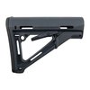 AR-15 CTR Kollapsbar Mil-Spec stokk med friksjonslås for stabilitet, justerbar lengde, og komfortabel gummibakplate, tilgjengelig i flere farger.