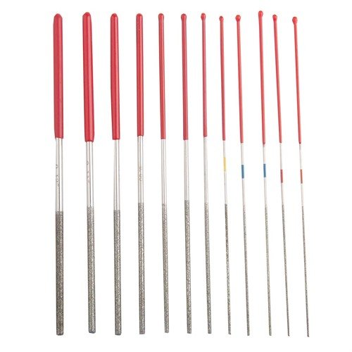 Pro Series Diamond Coated Micro File-set med 12 filer (.030"-.120") for presis filing, holdbarhet og allsidighet tilpasset våpenbygging og vedlikehold.