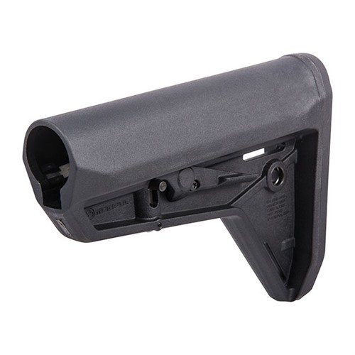 AR-15 MOE-SL Stock gir en komfortabel og stabil skyting med justerbart design, anti-rattle funksjon og gummiert bakstykke for bedre grep.