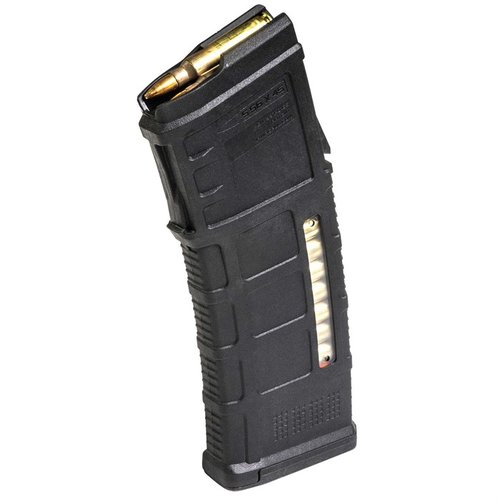 PMAG 30 AUS GEN M3 Window er en 30-skudds polymermagasin for Steyr AUG med transparente vinduer for enkel rundeidentifikasjon og pålitelig mating.