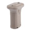 KEYMOD BCMGUNFIGHTER SHORT VERTICAL GRIP gir rask montering uten verktøy, lavprofil for bedre bevegelighet, og aggressiv tekstur for bedre grep og kontroll.