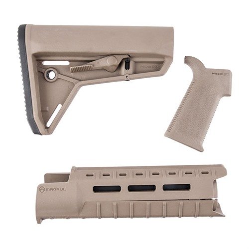 Oppgrader din AR-15 med Magpul MOE-SL møbelsett, som inkluderer en ergonomisk kolbe, lettvekts M-LOK håndbeskytter og forbedret grep for optimal kontroll.