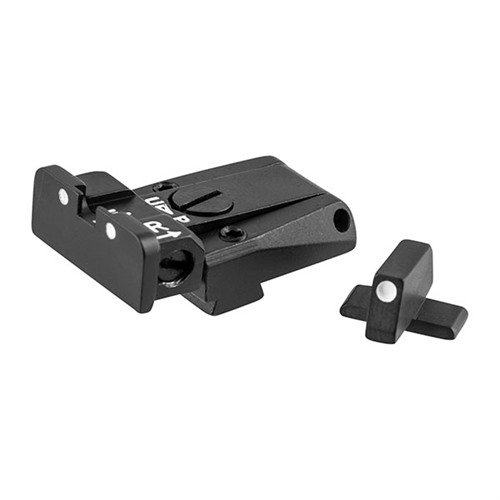 L.P.A. justerbare sikter til SIG P229 og XD gir presis justering for vind og høyde, med en strømlinjeformet design og solid stål for optimal ytelse.