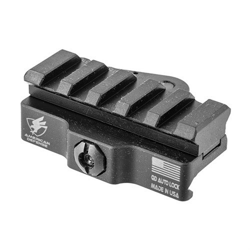 QUICK-RELEASE ACCESSORY MOUNT gir en enkel og sikker montering av lys, vertikale grep og annet utstyr på Picatinny-skinner, med rask av- og påkobling.