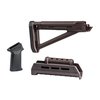 Oppgrader din Kalashnikov med Magpul MOE AK-sett som inkluderer et ergonomisk lager, M-LOK håndbeskytter og forbedret grep for bedre kontroll og lagringsmuligheter.