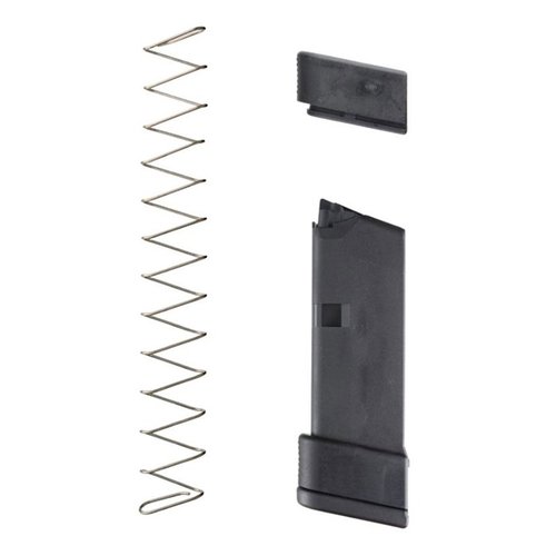 Legger til to skudd til din GLOCK 43 9mm! Gir fullt grep med pinky rest! Laget med rustfritt stål og livstidsgaranti fra Ghost!