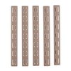 AR-15 KEYMOD RAIL PANEL KIT gir en slank, non-slip overflate, er ventilert for kjøling, og passer alle KeyMod monteringsflater med tilpassbare lengder.