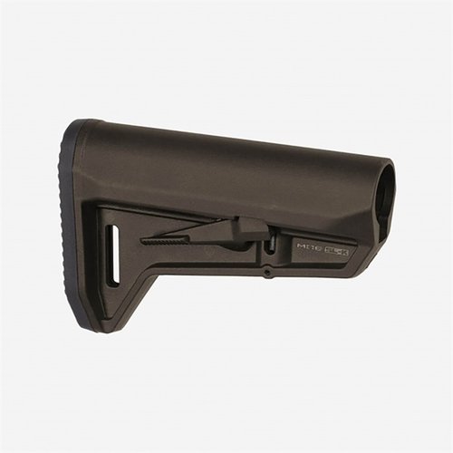 AR-15 MOE SL-K er en slank og lett justerbar kolbe med komfortabel skulderstøtte, ambidekstral lås og innebygd sling loop for maksimal fleksibilitet.
