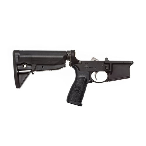 BCM AR-15 komplett lower receiver med BCMGUNFIGHTER™ stock gir pålitelighet og enkel montering, laget av 7075-T6 aluminium med Mil-Spec finish.