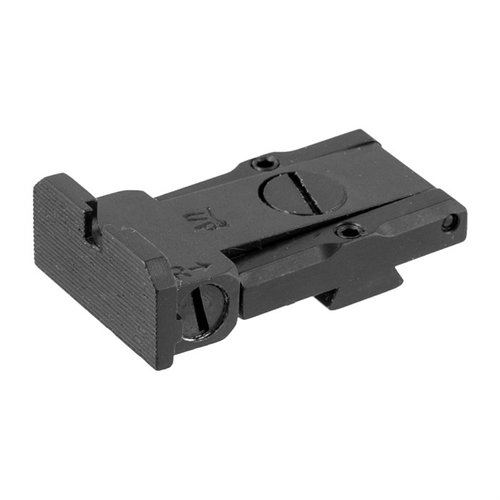 L.P.A. SIGHTS 1911 Fully Adjustable Rear Sight er en lavprofil, fullt justerbar bakre sikte som passer til populære Bo-Mar stil kutt.