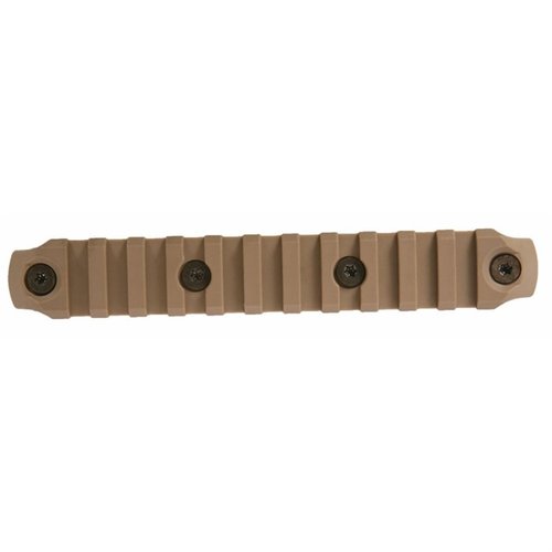 KEYMOD Picatinny railseksjoner er laget av lett, slagbestandig polymer og rustfritt stål, tilgjengelig i flere lengder og passer alle KeyMod-grensesnitt.