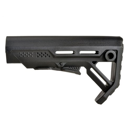 Strike Industries AR-15 MOD1 Stock er en lett og kompakt kollapsbar buttstock med QD sling fester, forbedret cheek weld og enkel installasjon.