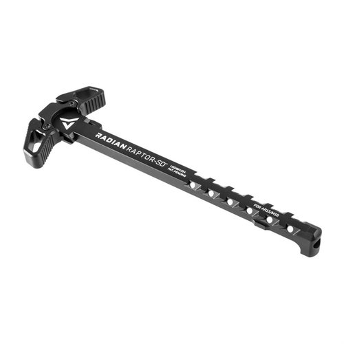 Radian Weapons Raptor-SD™ er en ambidextrous lademekanisme som reduserer gassutslipp mot ansiktet og gir rask og effektiv lading fra begge sider.