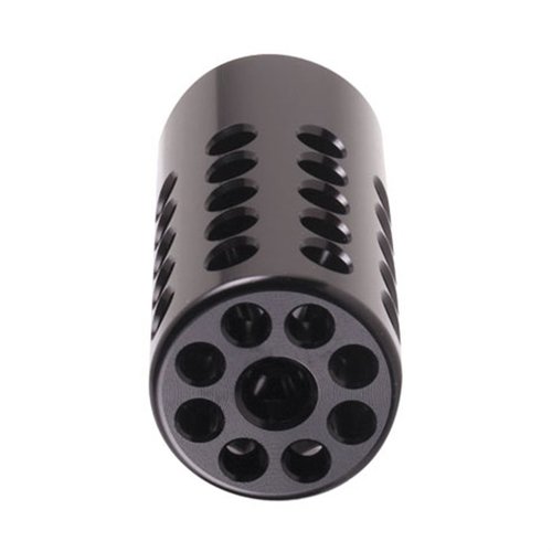 RUGER 10/22 compensatoren reduserer rekyl og løpbevegelse med 48 ventilhull, enkel montering på Tac Sol flutede mål-løp for presise skudd.