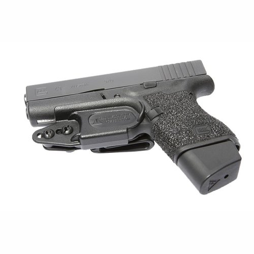 Raven Concealment VanGuard 2 holster gir sikkerhet som en tradisjonell IWB-holster med minimal bulk, justerbar høyde og vinkel, og passer til Glock 42/43.