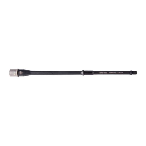 Faxon Firearms AR-15 Match Pipe tilbyr lettvektsdesign med match-kvalitet, 5R rifling, 1:8 twist og 11-graders målkrone for optimal presisjon.