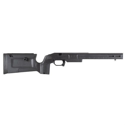 Kinetic Research Group Bravo Chassis gir økt stabilitet og tilpasning til Remington 700, med justerbar kinnstøtte, M-LOK-kompatibilitet og lettvektsdesign.