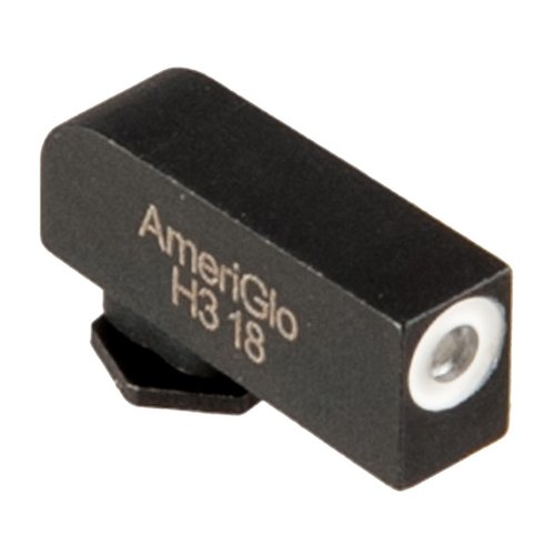 AmeriGlo Tritium Front Sight for Glock gir rask sikteopplevelse med lavprofil design, tritium lys og slitesterk stålkonstruksjon for pålitelig bruk.