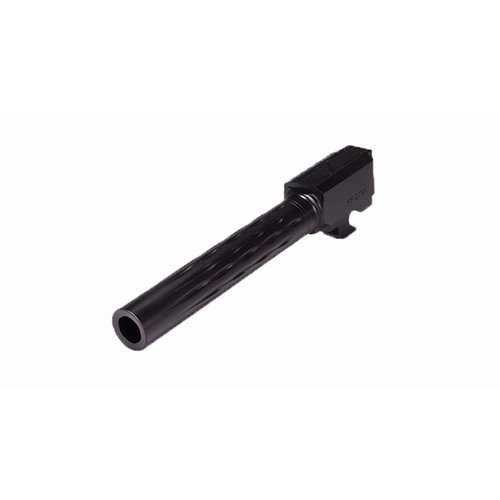 Faxon P320 kompakt 9mm løp har en slitesterk saltbad nitride-finish, unik flame fluting, og gir presis match kvalitet med 1:10 rifling og 11-graders målkrone.