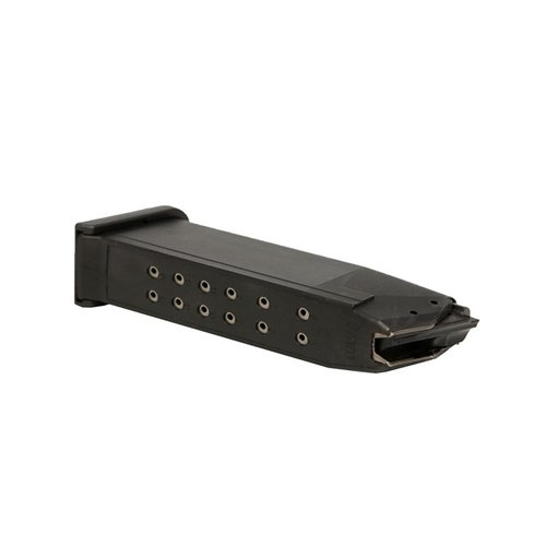 KCI 9mm magasin for Glock® 19/26 gir økt kapasitet, pålitelig funksjon med polymer og stål, samt mulighet for bruk i AR-15 karabiner.