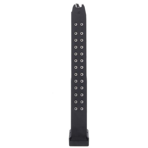 KCI 31-runders magasin for Glock 22 og 23 gir pålitelig mating, enkel rengjøring og passer til Gen3 og Gen4 modeller, perfekt for å øke din .40 S&W kapasitet.