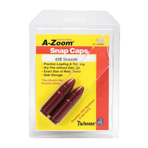A-Zoom Snap Caps Blue Value Packs gir sikkerhetstrening og funksjonstesting uten å skade avtrekkeren, med holdbare aluminiumskonstruksjoner for langvarig bruk.