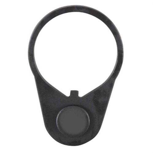 Luth-AR Carbine Latch Plate er designet for MBA-3 og MBA-4 Carbine Buffer Kits, laget av svart stål for holdbarhet og pålitelighet i bruk.