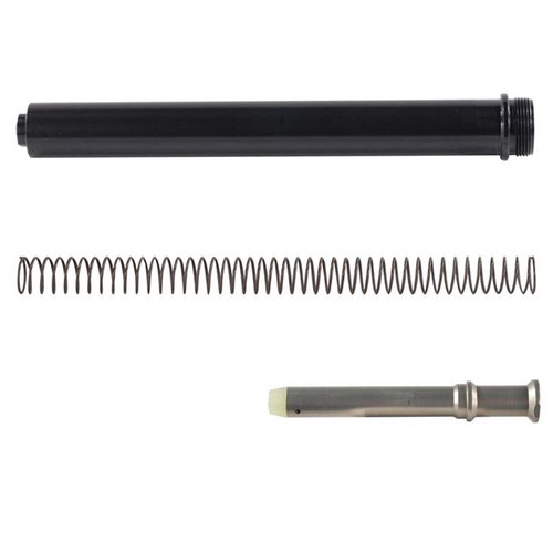 Luth-AR AR-15 BUFFER TUBE ASSEMBLY er en fabrikkersstatning som passer til standard AR-15 rifler, og sikrer pålitelig ytelse og enkel installasjon.