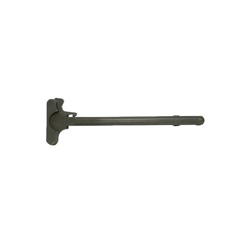 Luth-AR .223 Charging Handle er en fabrikkersatz for AR-15 rifler, designet for pålitelighet og enkel bruk, perfekt for alle skyttere.