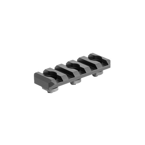 Arisaka Low Profile Picatinny Rail gir en lavere profil for KeyMod-adaptere, med 5 festespor og kun 0.277" høyde for optimal plassering av tilbehør.